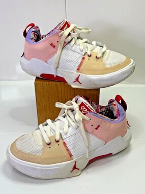 Nike Jordan One Take 4 SE Pink White Lavender Basketball Sneakers Girls 6Y
